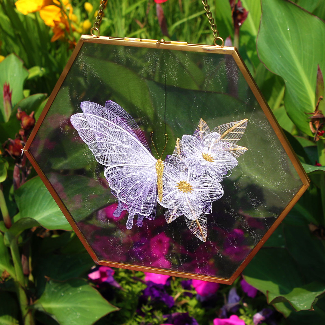 Purple butterfly fine art
